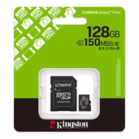 Kingston Technology Canvas Select Plus Gen3 128 GB MicroSDXC UHS-I Klasės 10