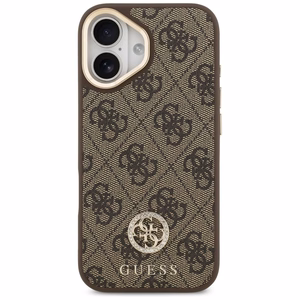 Guess 4G Strass Logo MagSafe dėklas telefonui iPhone 17 - rudas