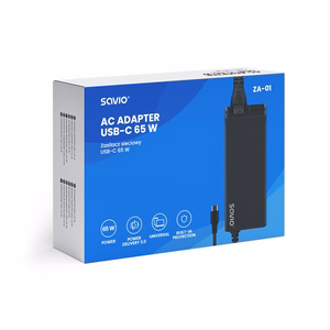 Savio ZA-01 mobiliojo įrenginio kroviklis Internetinis kompiuteris, Knyginis kompiuteris, Išmanusis telefonas, Telefonas Juoda AC Vidaus