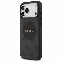 Guess 4G Circle Classic Logo Magnetinis dėklas telefonui iPhone 17 Pro Max - juodas