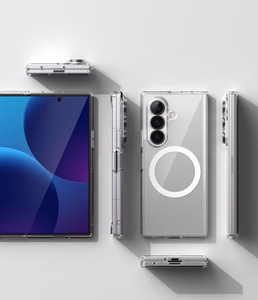 Ringke Fusion Magnetic MagSafe dėklas Samsung Galaxy Z Fold 8 Ultra, skaidrus