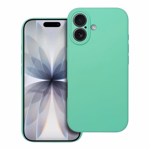 Silikoninis dėklas 2mm telefonui IPHONE 17 mėtinis