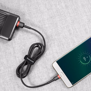 Baseus Cafule Micro USB kabelis 2A, 3 m, juoda/raudona
