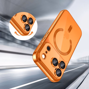 Tech-Protect MagFlex MagSafe dėklas iPhone 17 Pro skaidrus oranžinis