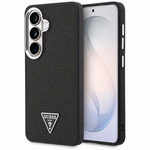 Guess dėklas Fixed Glitter Triangle MagSafe skirtas Samsung Galaxy S26 Plus juodas