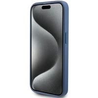 Guess 4G Stripe Collection dėklas telefonui iPhone 15 Pro - mėlynas