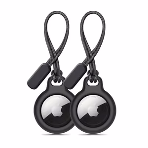 Tech-Protect Rough 2-vnt rinkinys dėklas Apple AirTag - juodas