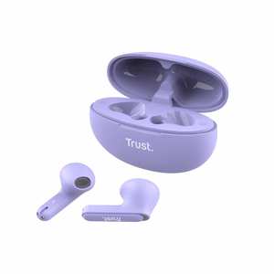 Trust Yavi Bluetooth TWS belaidės į ausis įdedamos ausinės su ENC, violetinės