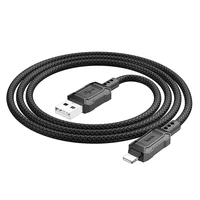 Kabelis USB A į Lightning Hoco 2,4A 1 m X94 juodas