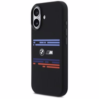 BMW M Silicon Horizontal Line MagSafe deklas, skirtas iPhone 17 - Juodas