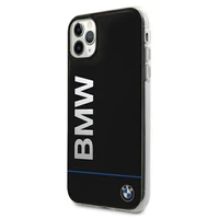 BMW Signature spausdintas logotipas dėklas iPhone 11 Pro Max - juodas