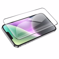 Borofone grūdintas apsauginis stiklas BF6 Diamond Armor viso ekrano HD Iphone 15 Plus/16 Plus telefonui - 10 vienetų rinkinys