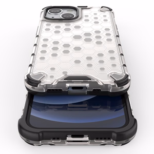 Honeycomb Case šarvu dangtelis su TPU buferiu iPhone 13 mini juodas