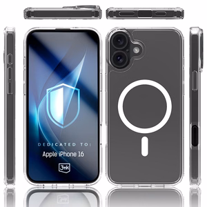 3mk Armor MagDėklas telefonui iPhone 16 - permatomas