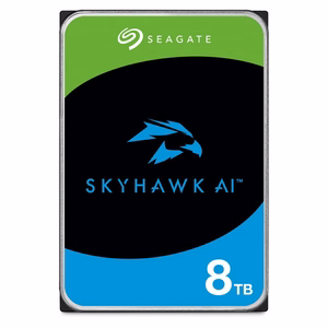 Seagate SkyHawk AI vidinis kietasis diskas 8 TB 7200 RPM 256 MB 3.5" Serial ATA III (ST8000VE001)
