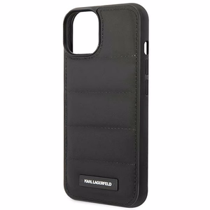 Karl Lagerfeld Puffy Pailgas Logotipas iPhone 14 dėklas - juodas