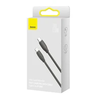 Baseus Jelly kabelis USB-C į Lightning, 20W, 1,2m (juodas)
