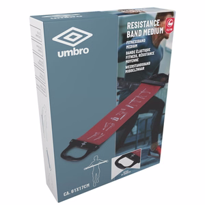 Umbro Medium treniruočių pasipriešinimo juosta, raudona