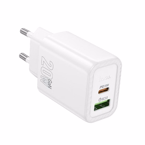 Įkroviklis Hoco N61 (1xUSB-C;1xUSB 20W) baltas