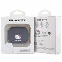 Hello Kitty Silikoninis 3D Kitty Head dėklas AirPods Pro - juodas