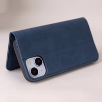 Smart Suede case for Samsung Galaxy A57 5G tamsiai mėlynas mėlynas