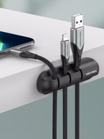 Vention KBRB0 kabelių tvarkymo priemonė Universalus Kabelio laikiklis Juoda 1 vnt