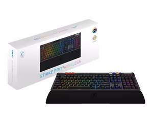 KEYBOARD GAMING BLACK US/STRIKE PRO W SILENT US MSI