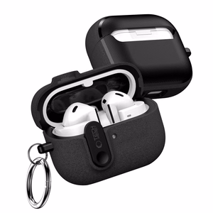 "Tech-Protect" plonas dėklas su kabliuku, skirtas "Samsung Galaxy Buds 3 / 3 FE / 3 Pro" - juodas
