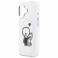 Karl Lagerfeld Karl & Choupette Back MagSafe Dėklas for iPhone 17 - Clear
