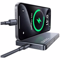 Išorinė baterija USAMS CY Series CD242 10000mAh 20W Magnetic Wireless titanium