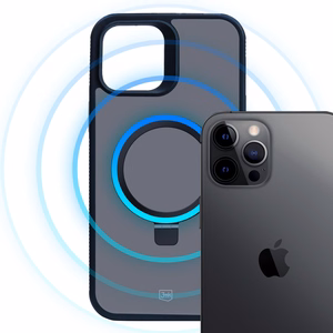3mk Smoke dėklas telefonui Mag&Stand Apple iPhone 12 Pro Max - juodas