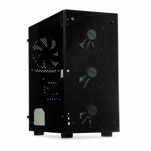 iBox PASSION V4 Mini Tower juodas kompiuterio korpusas