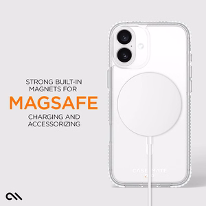 Case-Mate Tough D3O skaidrus dėklas su MagSafe, skirtas iPhone 16 Plus