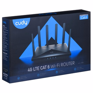 Cudy LT700 belaidis maršrutizatorius Gigabit Ethernet dviejų dažnių (2.4 GHz / 5 GHz) 4G juodas