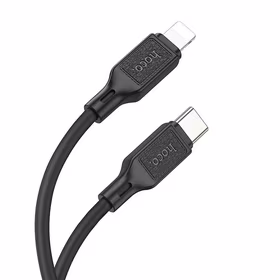 Kabelis USB-C į Lightning Hoco PD 20W 1 m X90 juodas