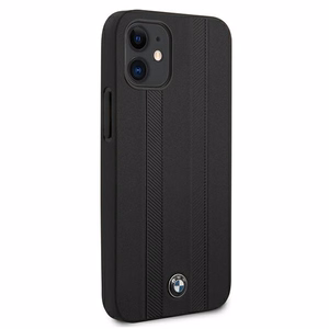 BMW Signature padangų žymės dėklas telefonui iPhone 12 mini - juodas