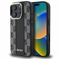 DKNY Languotas raštas magnetinis iPhone 16 Pro Max dėklas - juodas
