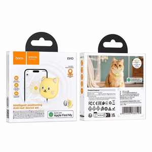 Hoco E91D sekiklis suderinamas su Apple Find My katės formos smėlio spalvos