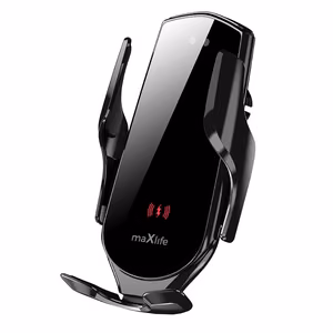 Maxlife car holder for air vent MXCH-08 automatic with wireless charging black 15W