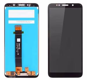 Ekranas Huawei Y5p 2020/Honor 9S su lietimui jautriu stikliuku Black HQ