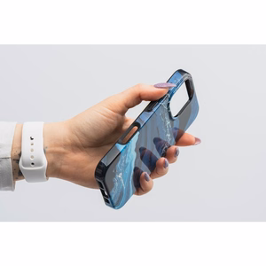 FORCELL F-PROTECT Mirage, militarinio kritimo testuotas dėklas telefonui, MagSafe suderinamas IPHONE 15 PRO tamsiai mėlynas