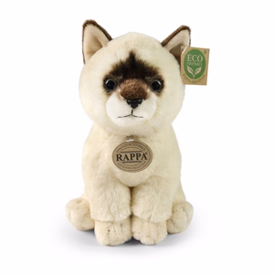 Rappa Soft Collection ekologiškas tikroviškas pliušinis žaislas – sėdinti Ragdoll katė, 23 cm