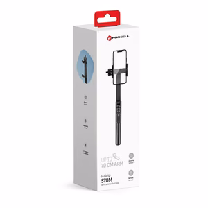 Asmenukių lazda + trikojis Forcell F-GRIP (S70M) (Bluetooth) juoda