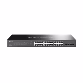TP-Link Omada TL-SG2428P Valdomas L2/L2+ Gigabit Ethernet (10/100/1000) Maitinimas per Eternetą (PoE) 1U Juoda