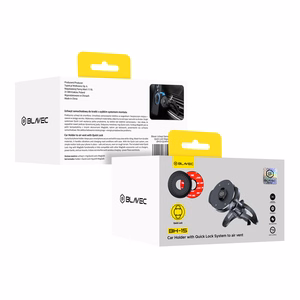 Blavec Automobilio laikiklis BH-15 Quick Lock MagSafe prie oro ventiliacijos (BH15-QLMAVB) juodas