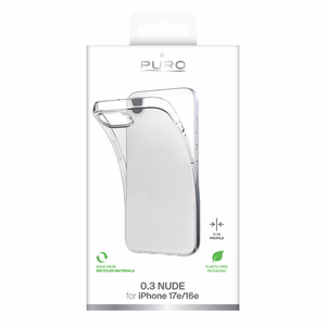 Puro Dėklas TPU Ultra-Slim '0.3 NUDE' iPhone 16E - skaidrus