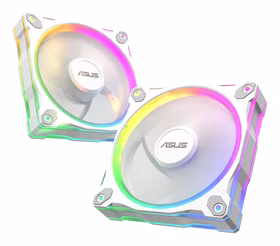 ASUS Prime MR120 Fan ARGB Reverse White Kompiuterio korpusui Ventiliatorius 12 cm Balta