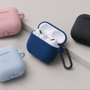 Etteri silikoninis dėklas, skirtas AirPods 4 tamsiai mėlynas