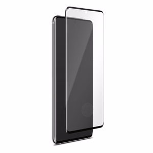 Puro Premium Full Edge Case Friendly grūdintas apsauginis ekrano stiklas, skirtas Samsung Galaxy S20, juodu rėmeliu