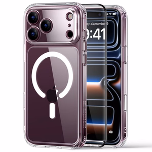 ESR Classic Hybrid MagSafe dėklas, skirtas iPhone 18 Pro / 17 Pro – skaidrus